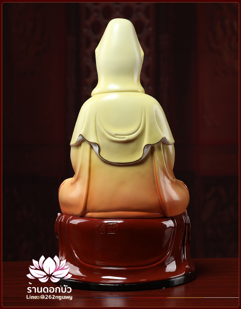 พระพุทธเจ้า (พระยูไล) พระโพธิสัตว์กวนอิม (กวนอิมผ่อสัก) พระมหาสถามปราปต์โพธิสัตว์ (ไต่ซีจี่ผ่อสัก) ขนาด 14 นิ้ว