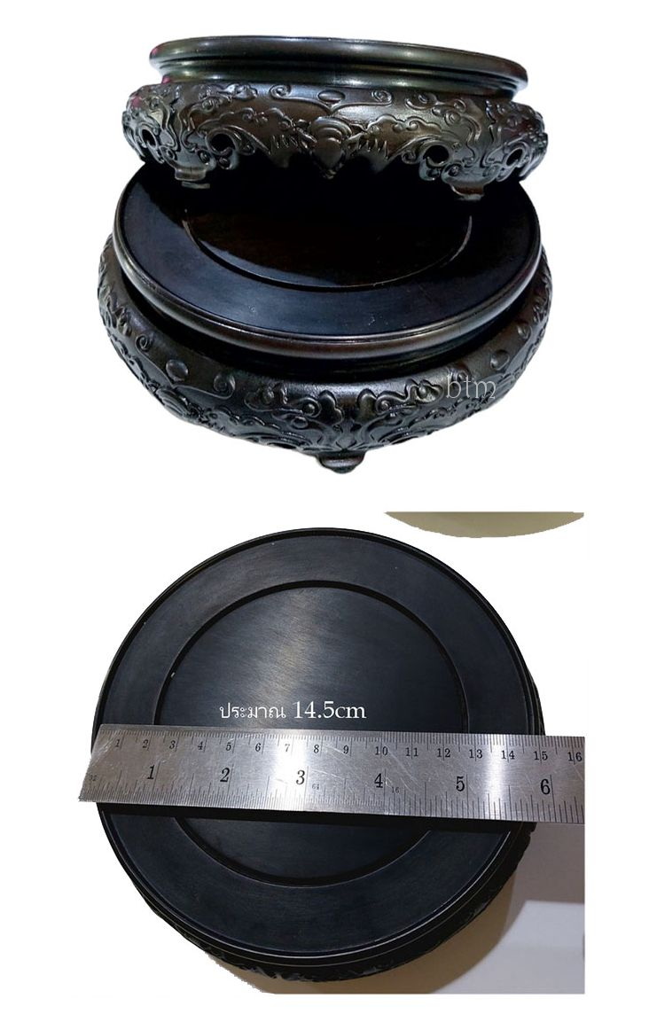 กี๋หรือฐานไม้สไตล์จีน ลาย5ค้างคาว