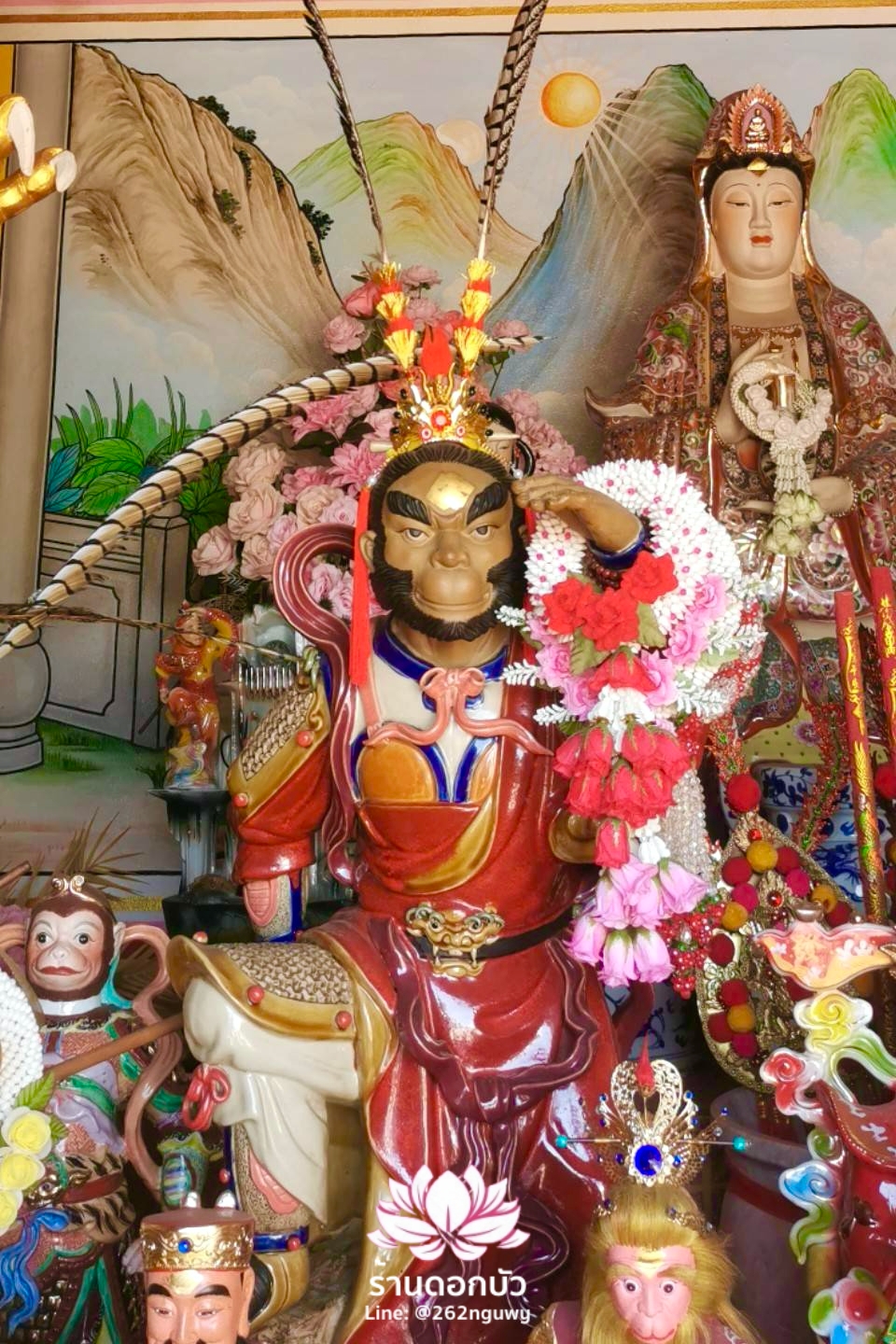 หมวกไต่เสี่ยฮุกโจ้ว หมวกเห้งเจีย หมวกเทวรูปจีน หมวกกิมซิ้น หมวกเทพเจ้าจีน