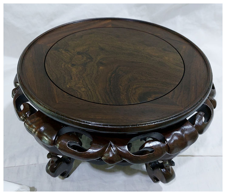 ฐานหรือกี๋ไม้สไตล์จีน ท๊อปประมาณ 22.5cmxสูง14.5cm