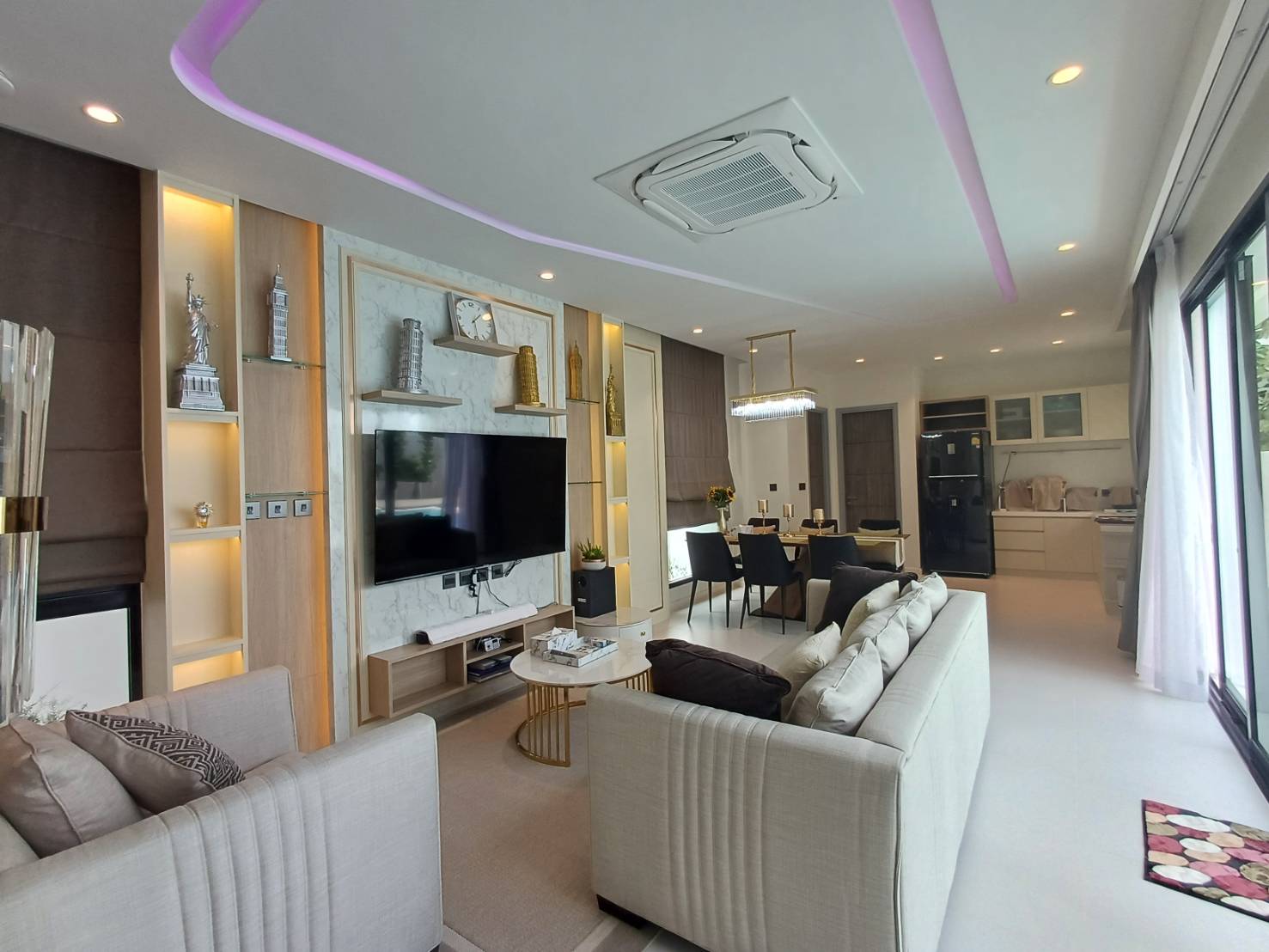 For Rent : Kohkaew, Modern style private pool villa, 4 Bedrooms 4 Bathrooms