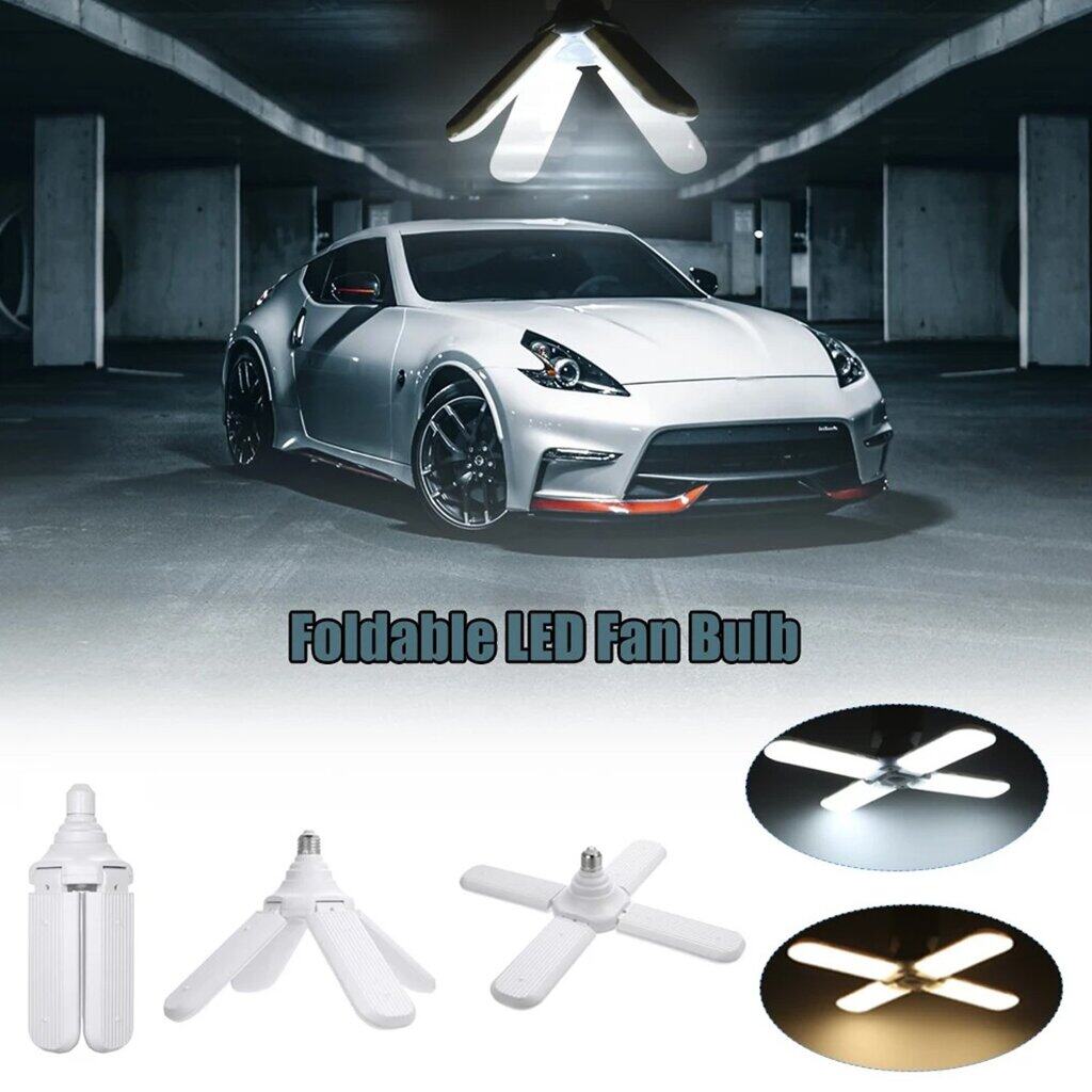 iwachi หลอดไฟ 80W LED ใบพัด พับเก็บได้ ประหยัดไฟ ปรับมุมโคมไฟได้ หลอดกังหัน