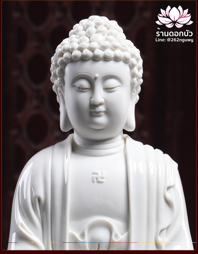 พระพุทธเจ้า (พระยูไล) พระโพธิสัตว์กวนอิม (กวนอิมผ่อสัก) พระมหาสถามปราปต์โพธิสัตว์ (ไต่ซีจี่ผ่อสัก) ขนาด 14 นิ้ว