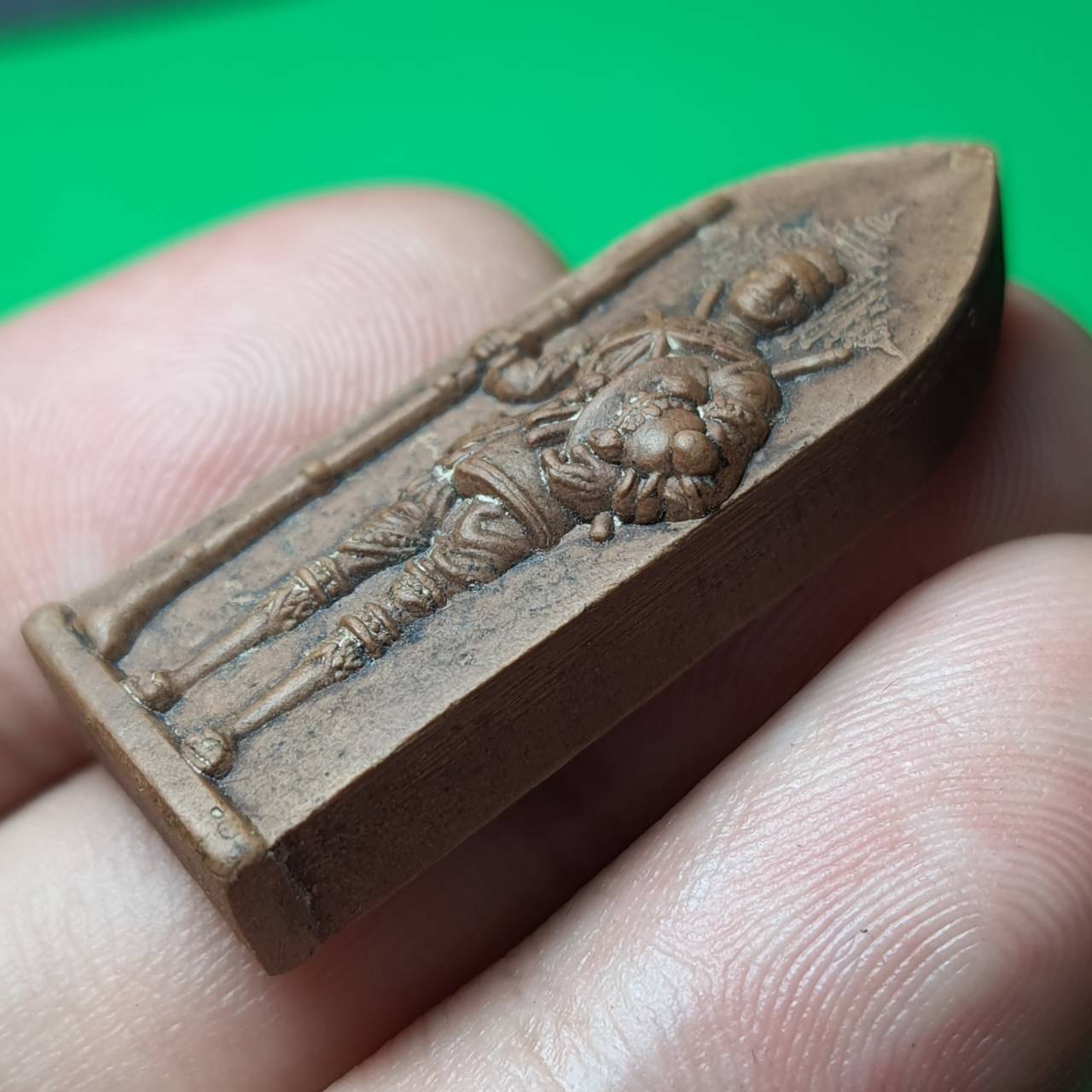 พระเครื่อง พระนเรศวร รางปืน เนื้อมวลสาร รุ่น กฤษฏาภินิหาร สีน้ำตาล พระแท้ พระนเรศวรแท้ พระนเรศวรขิงแท้ พระเครื่อง