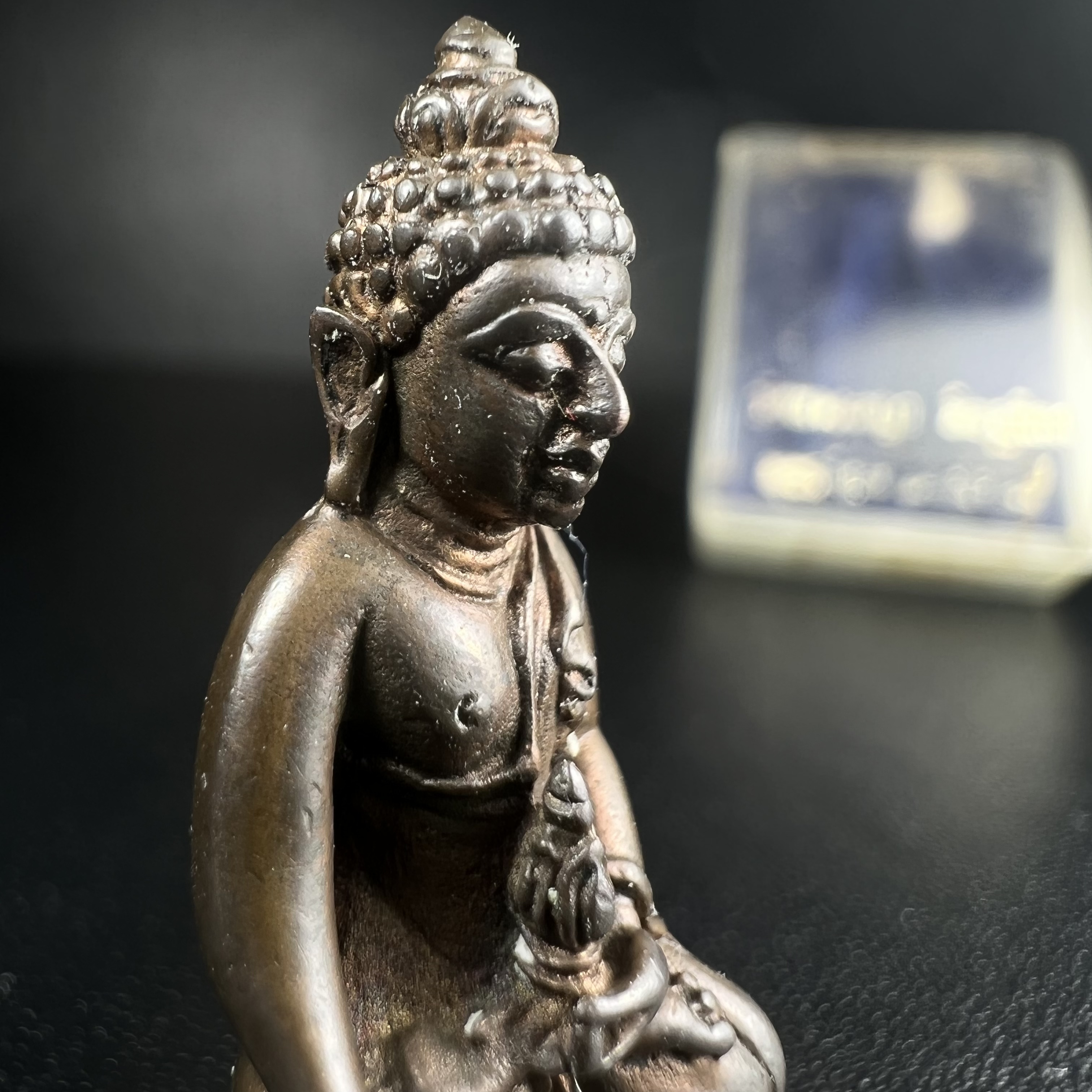 พระกริ่งธรรมราชา (กริ่งพระราชบิดา) วัดนางพญา ปี2514 เนื้อนวโลหะ(สุดยอดพิธีสุดยอดพุทธศิลป์)