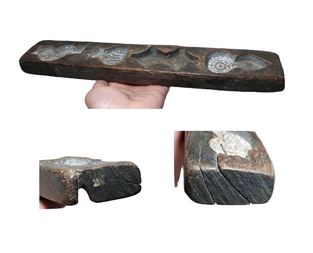 คู่พิมพ์ไม้สำหรับทำขนม งานเก่า ลาย2ด้าน💥ของเก่าของสะสม ของตกแต่งร้าน