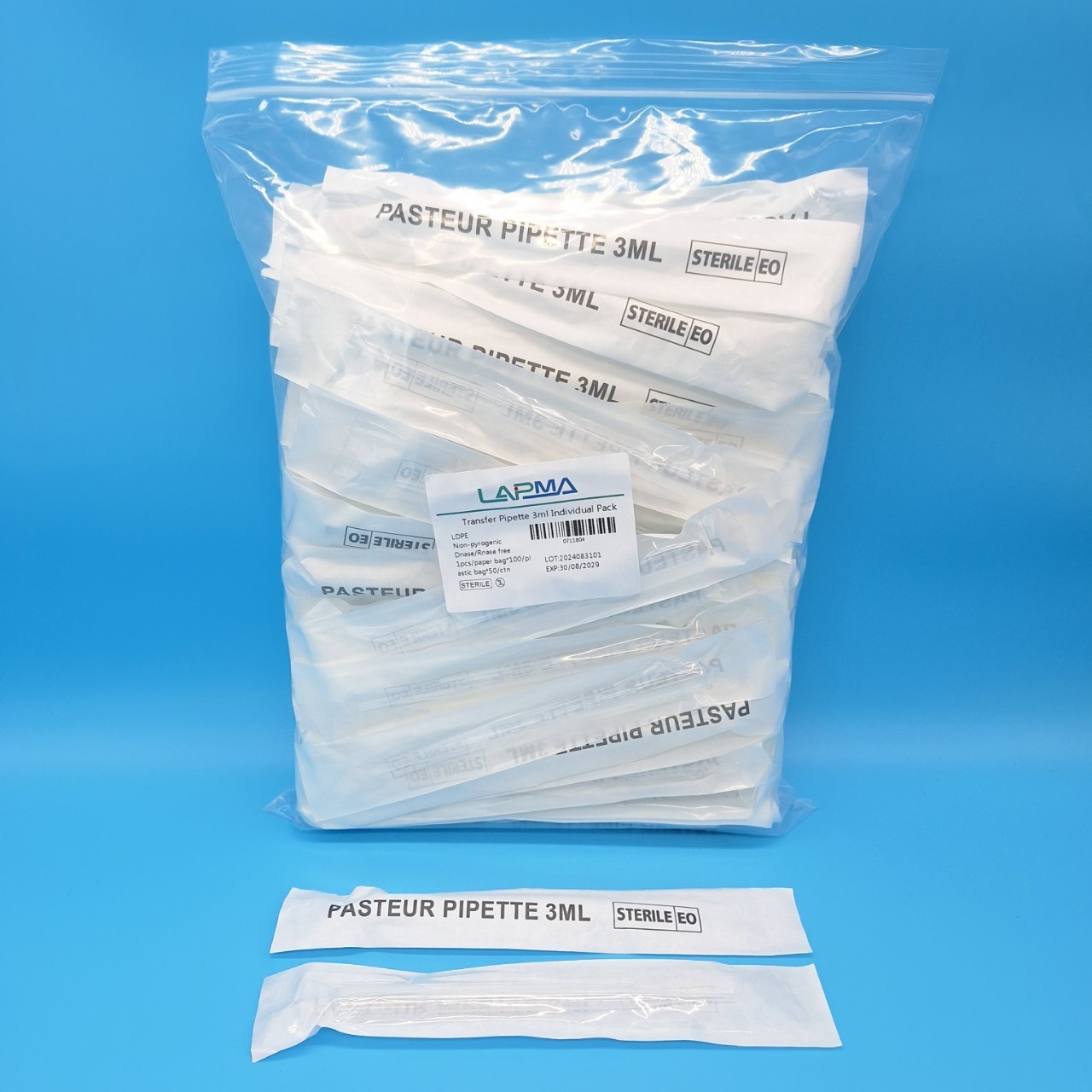 หลอดหยดสารละลาย, หลอดหยดสี dropper ,transfer pipette 1ml/3ml