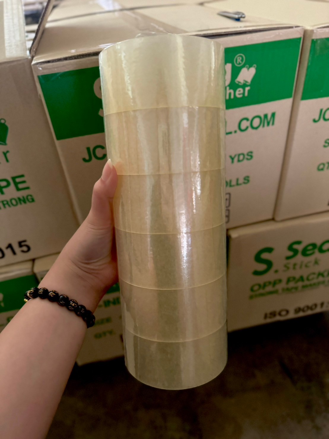 เทปกาว2นิ้ว 100หลา หนา40ไมครอน แพ็ค6ม้วน ราคาส่ง ยี่ห้อ S.Sealing ชิ้น 0 กก.