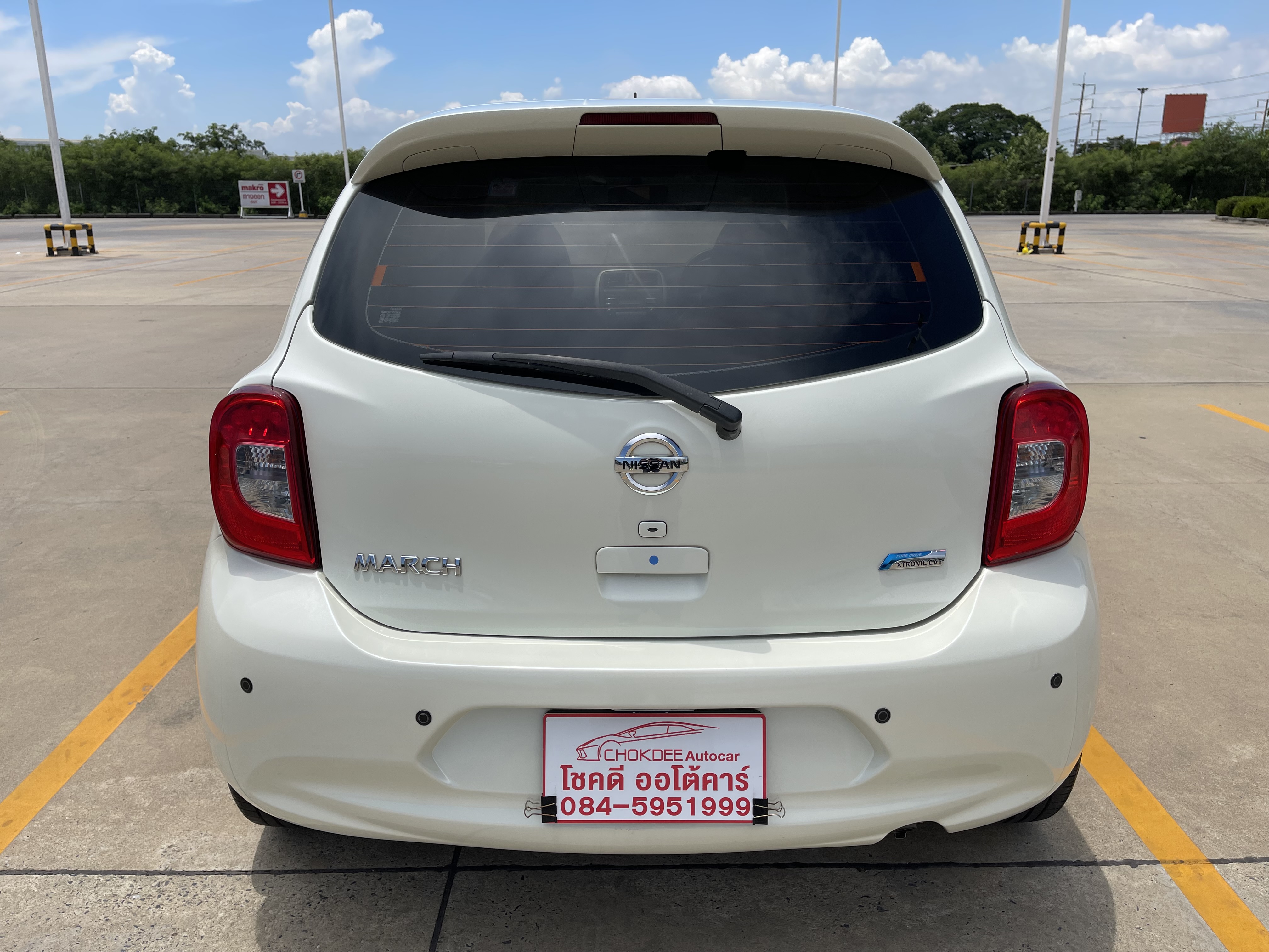 Nissan March 1.2 EL At 2016 ขาวมุก