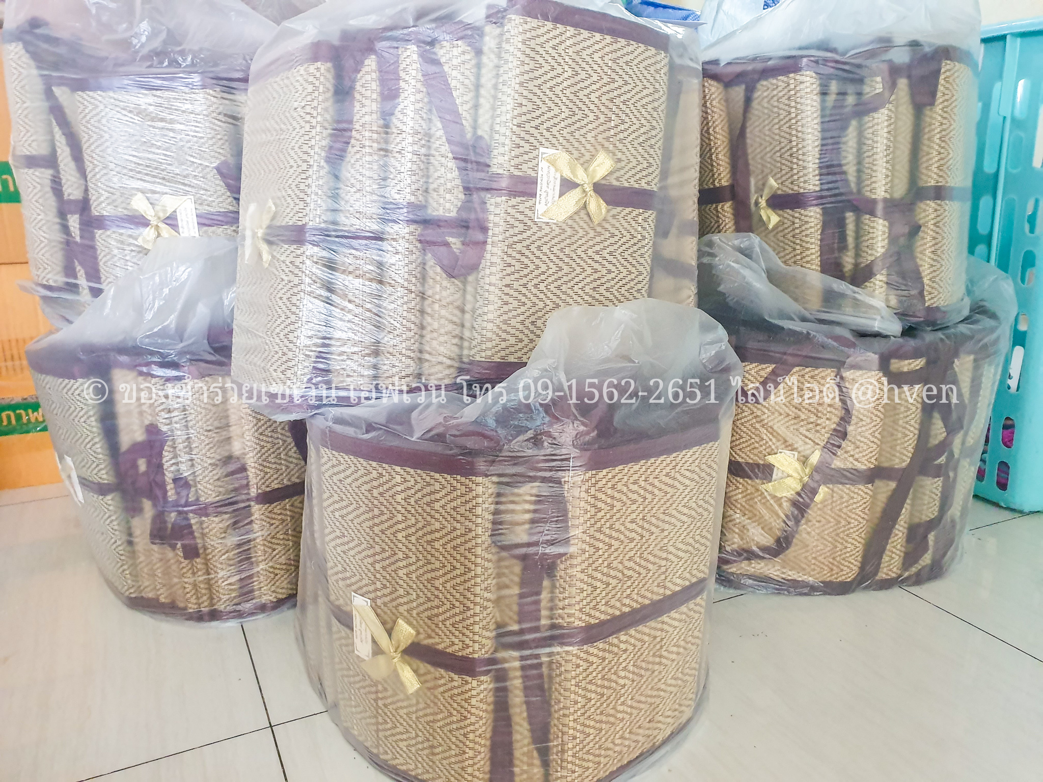 ของชำร่วยงานศพ เสื่อกกแท้ OTOP