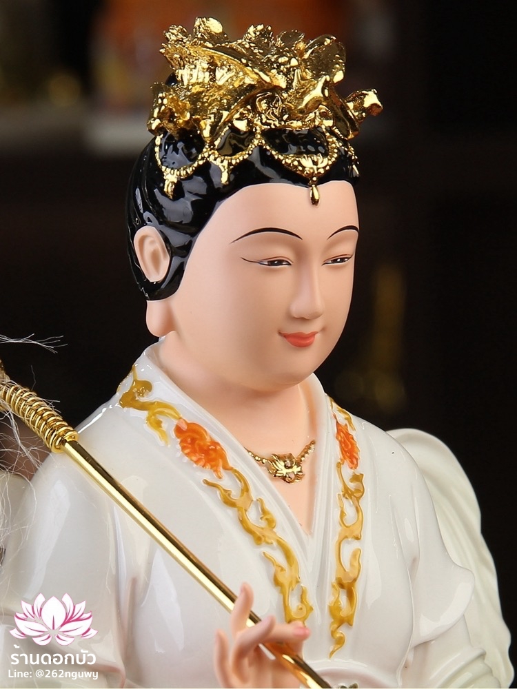 ตี่บ้อเนี่ยเนี้ย ตี่บ้อเหนียวเหนียว พระแม่ธรณีจีน ปางประทับยืน งานกระเบื้อง ขนาด 12/16/19/26 นิ้ว