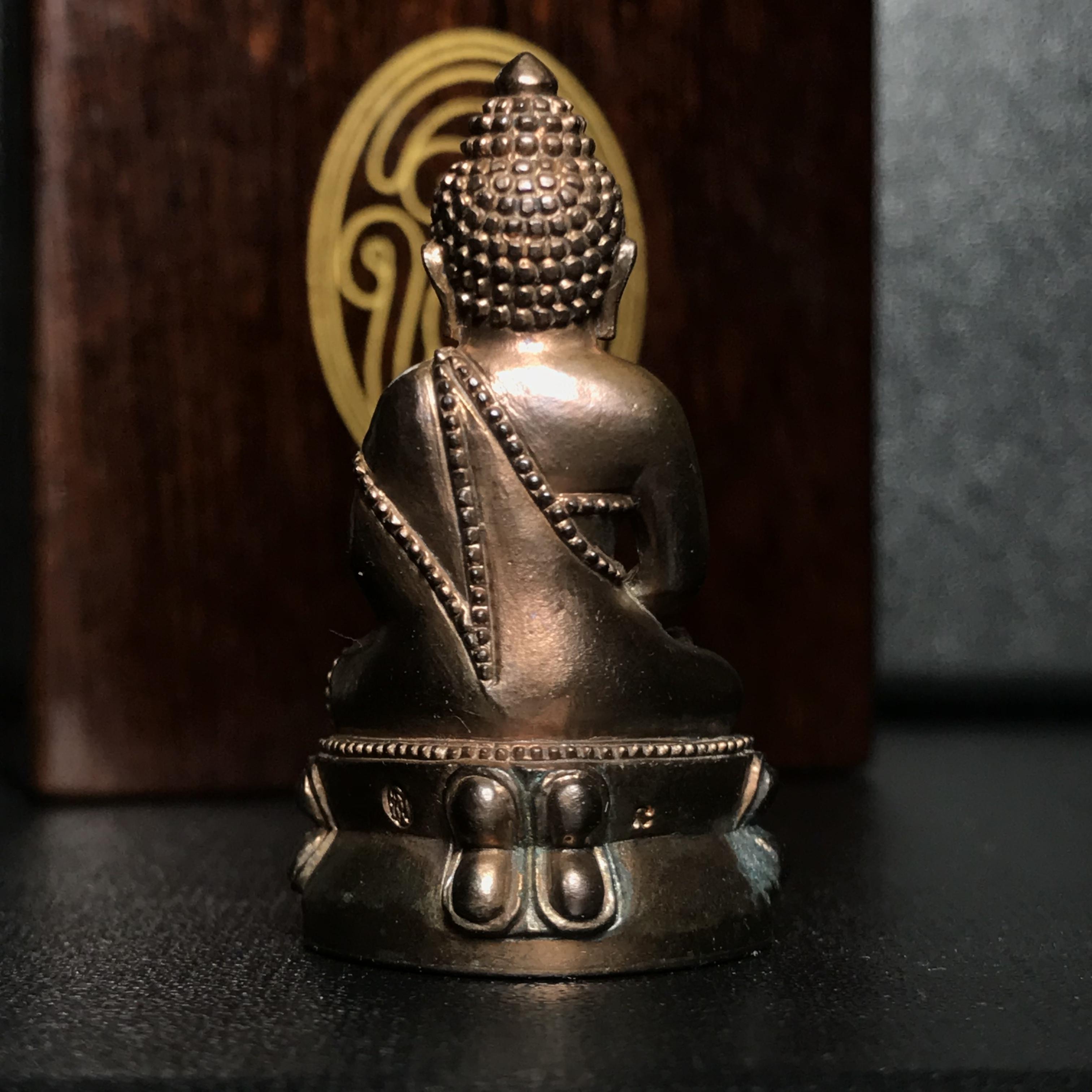 พระกริ่งพุทธนิรมิต สมเด็จพระวันรัต (จุนท์) วัดบวรนิเวศวิหาร เนื้อนวโลหะ ปี2552(1ใน300องค์)