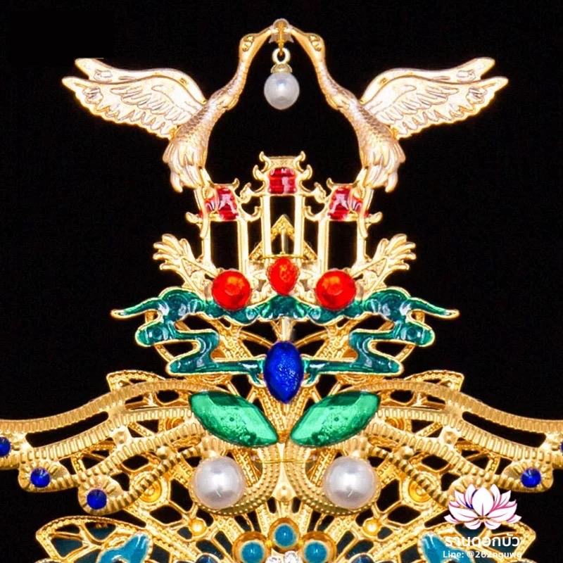 หมวกเทพเจ้าฝ่ายหญิง หมวกเทพนารี หมวกเทวนารี หมวกพระโพธิสัตว์กวนอิม หมวกพระจีน หมวกกิมซิ้น