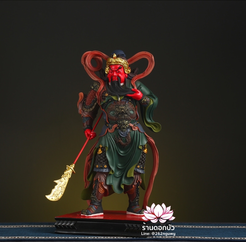 เทพเจ้ากวนอู และพระเวทโพธิสัตว์ (อุ่ยท้อผ่อสัก) งานเรซิ่น ขนาด 19 นิ้ว