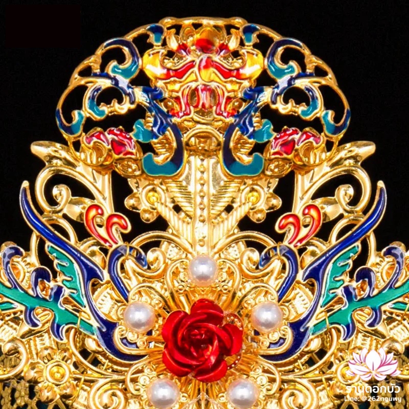 หมวกเทพเจ้าฝ่ายหญิง หมวกเทพนารี หมวกเทวนารี หมวกเจ้าแม่ หมวกพระหญิง หมวกกิมซิ้น หมวกพระจีน