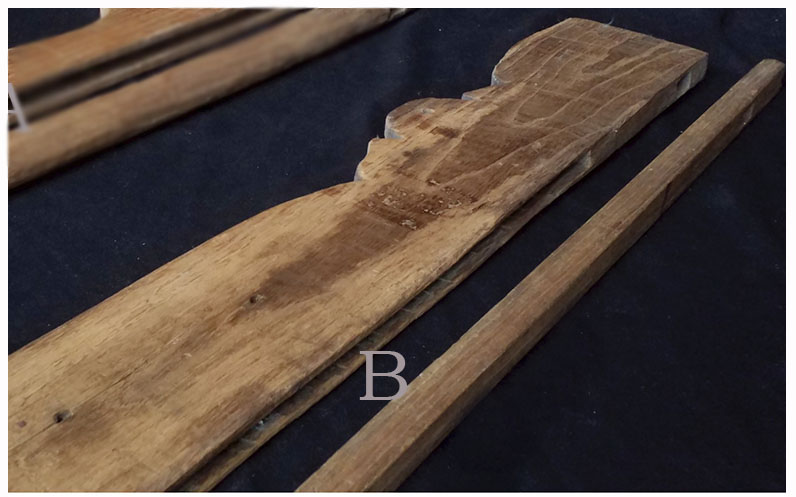 กรอบ(ฟืม)ทอผ้า:B ไม้สัก งานเก่า