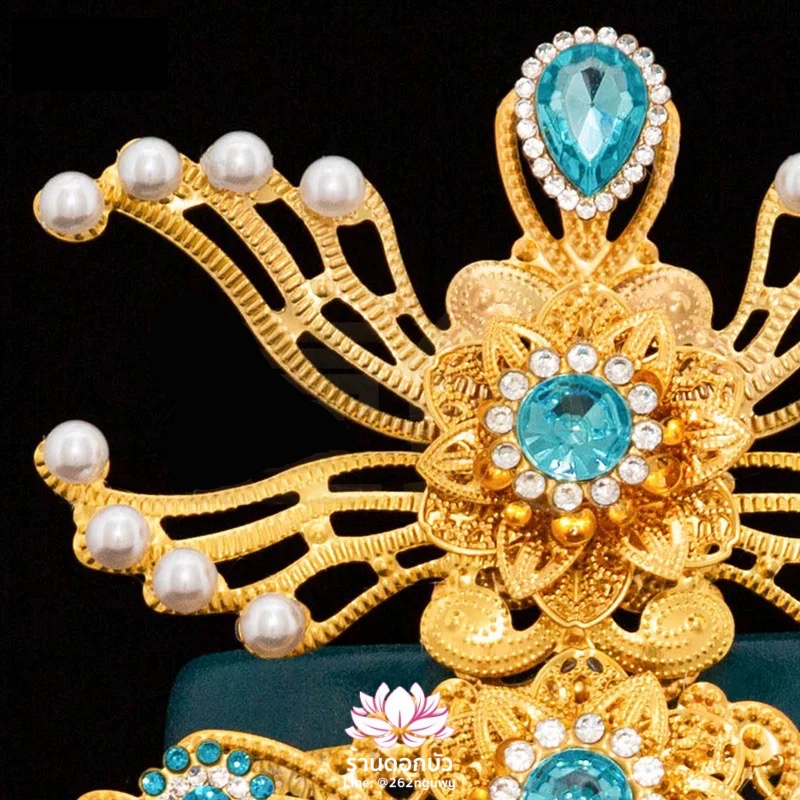 หมวกเทพเจ้าฝ่ายหญิง หมวกเทพนารี หมวกเทวนารี หมวกเจ้าแม่ หมวกพระหญิง หมวกกิมซิ้น หมวกพระจีน