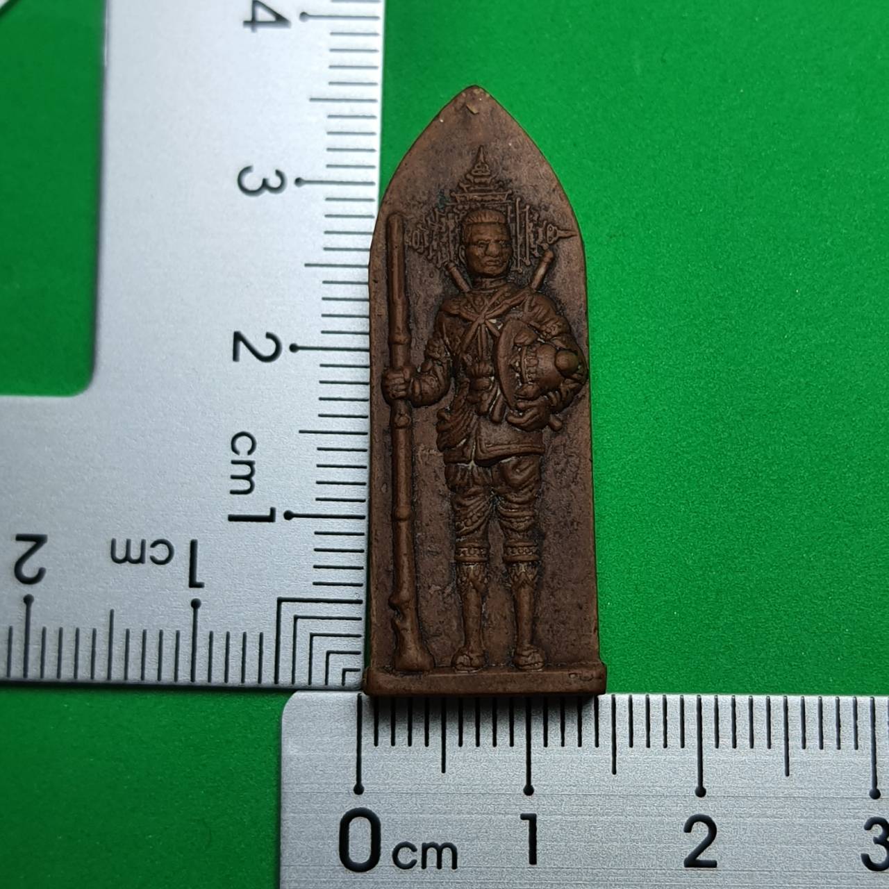 พระเครื่อง พระนเรศวร รางปืน เนื้อมวลสาร รุ่น กฤษฏาภินิหาร สีน้ำตาล พระแท้ พระนเรศวรแท้ พระนเรศวรขิงแท้ พระเครื่อง