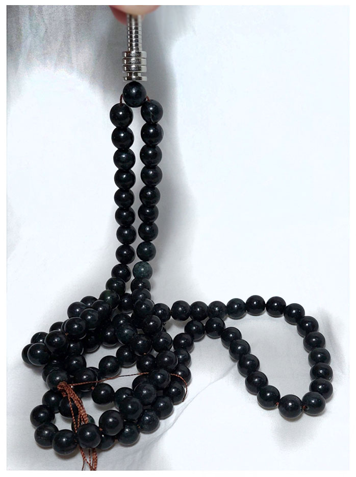 สร้อยประคำหิน(แม่เหล็กดูดติด)10มิล 108เม็ด เส้นละ