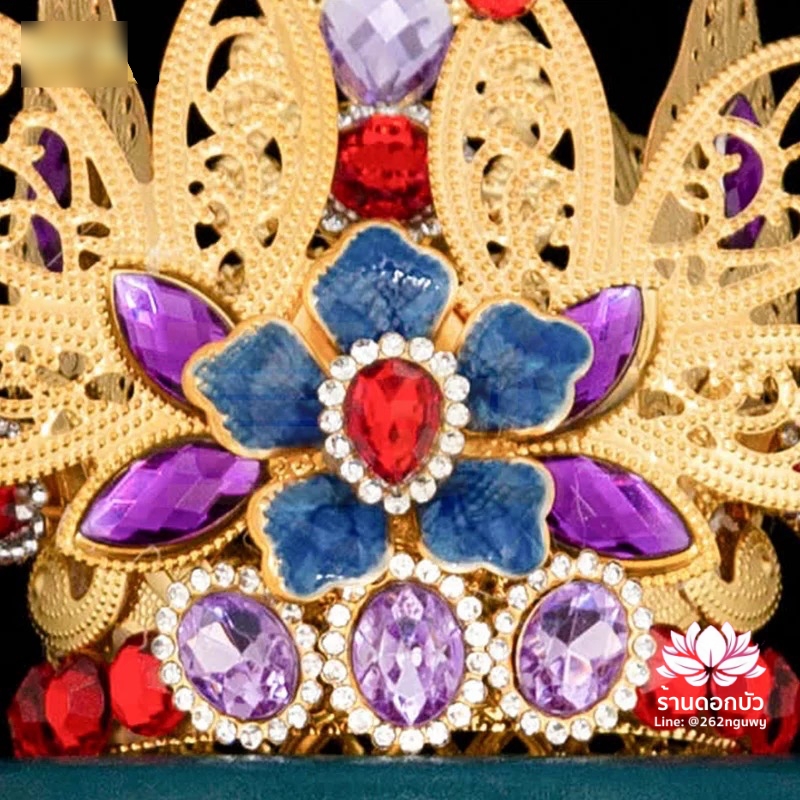 หมวกเทพเจ้าฝ่ายหญิง หมวกเทพนารี หมวกเทวนารี หมวกเจ้าแม่ หมวกพระหญิง หมวกกิมซิ้น หมวกพระจีน