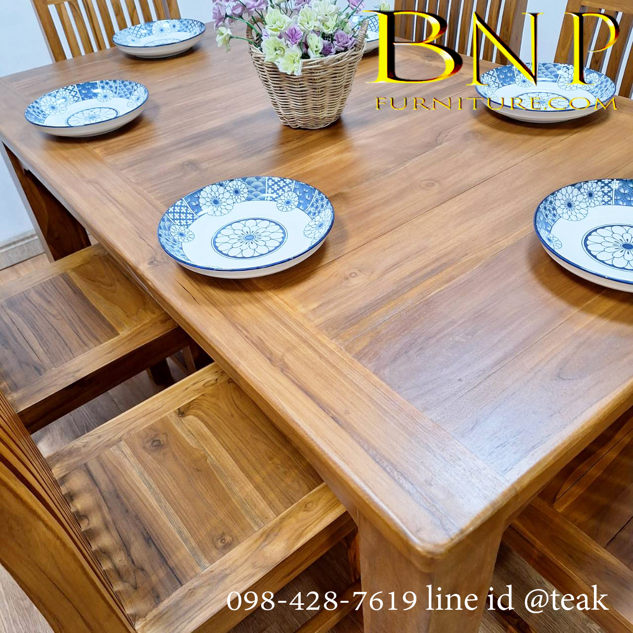 โต๊ะกินข้าว+เก้าอี้ 6 ตัวรุ่น วินเซอร์