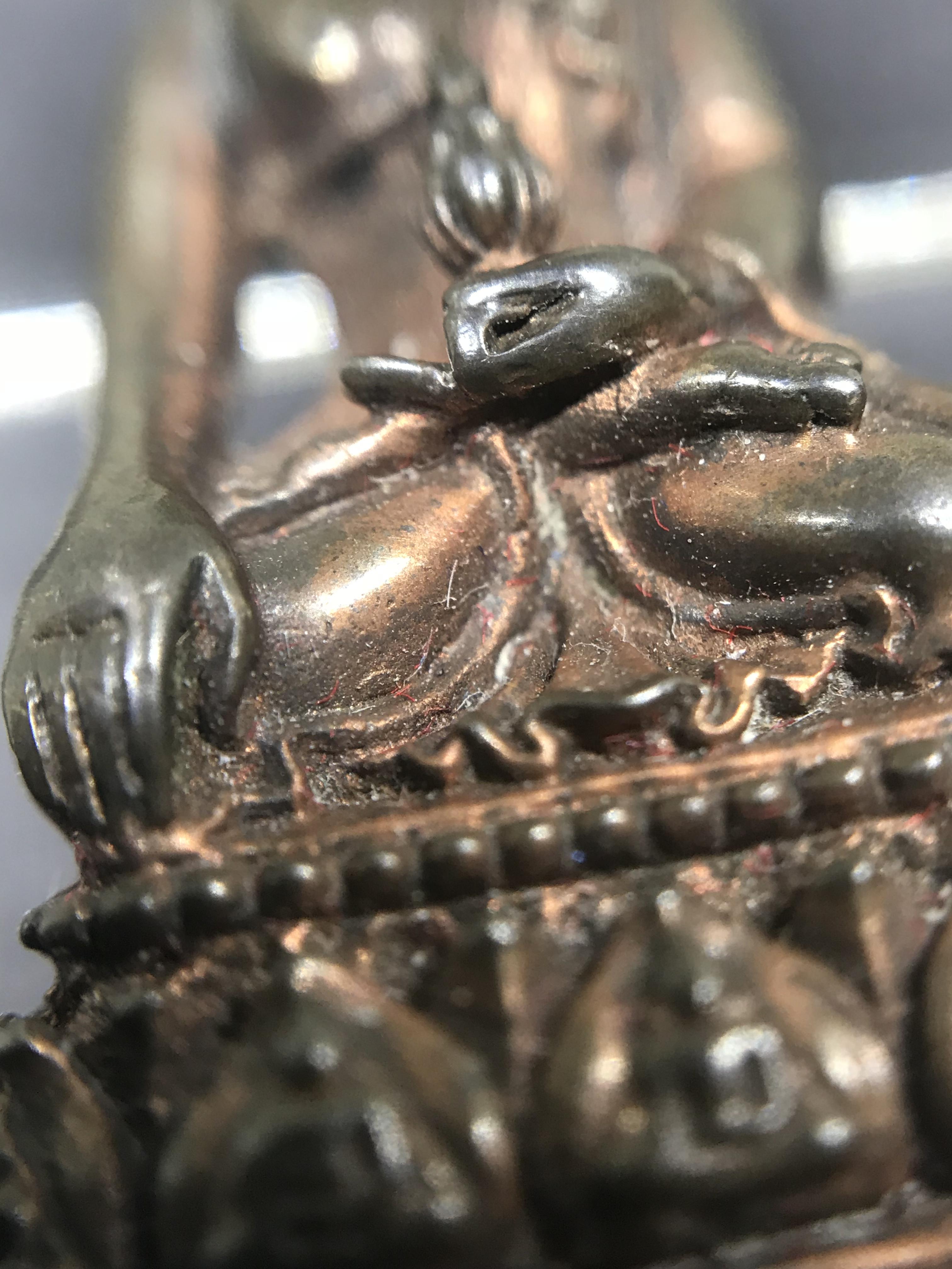 พระกริ่งธรรมราชา (กริ่งพระราชบิดา) วัดนางพญา ปี2514 เนื้อนวโลหะ(สุดยอดพิธีสุดยอดพุทธศิลป์)