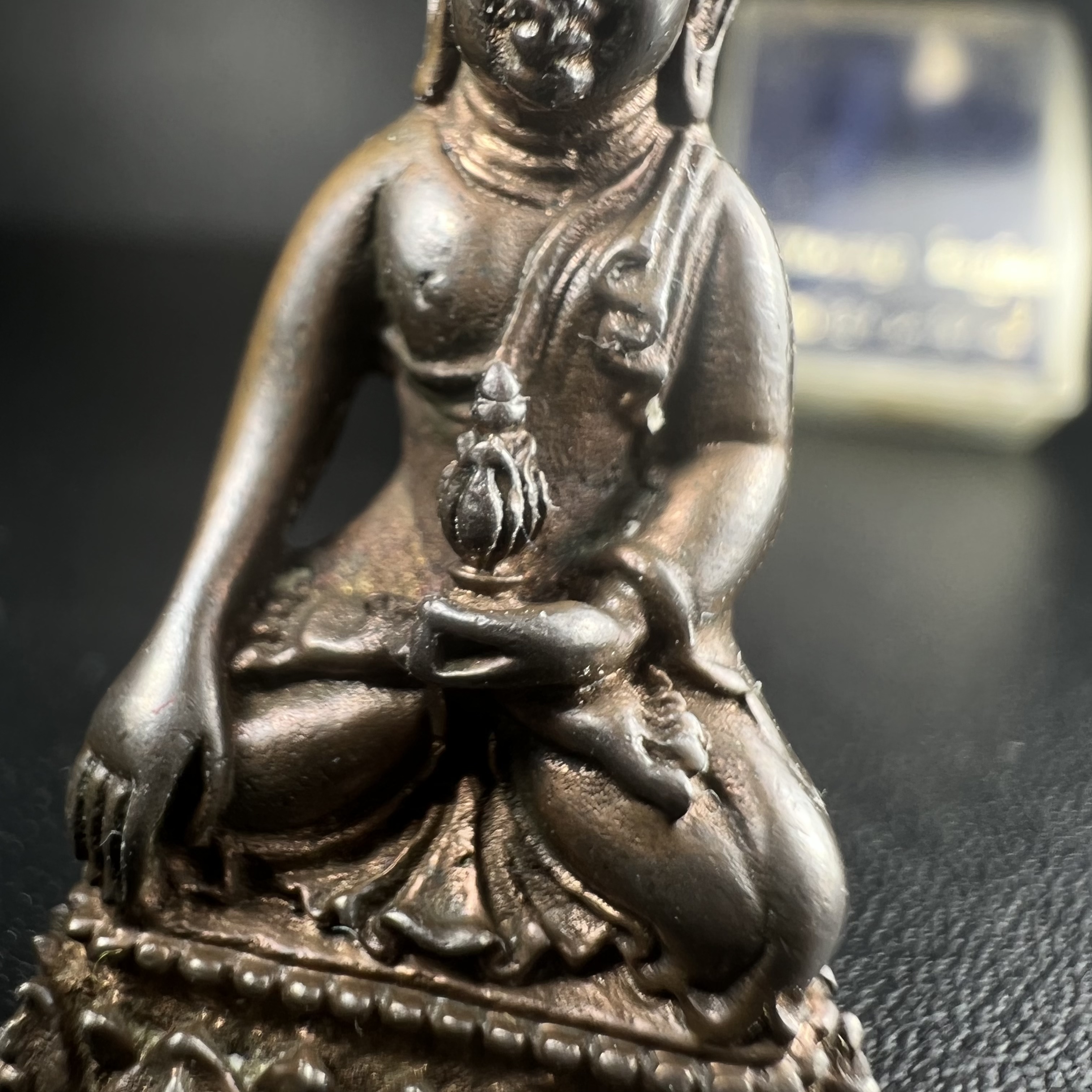 พระกริ่งธรรมราชา (กริ่งพระราชบิดา) วัดนางพญา ปี2514 เนื้อนวโลหะ(สุดยอดพิธีสุดยอดพุทธศิลป์)