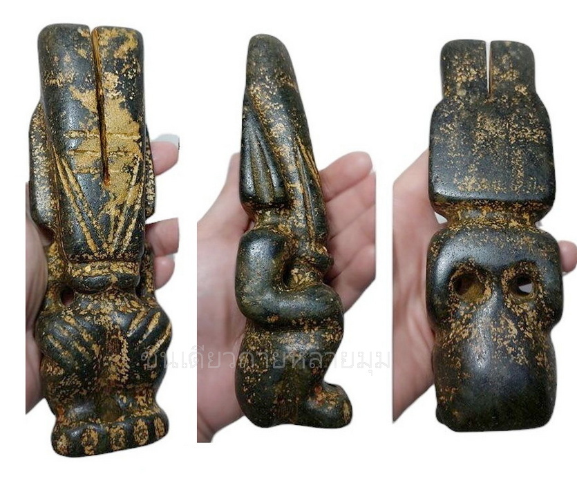 รูปปั้นหิน เทวรูปหิน หินรูปเอเลี่ยนต่างๆ (หินแม่เหล็กดูดติด)