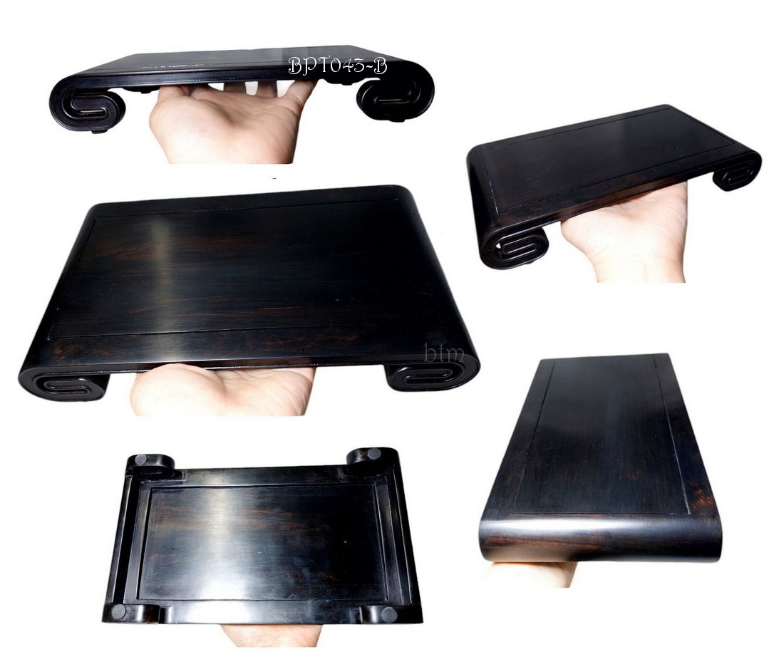 กี๋หรือฐานไม้สี่เหลี่ยมผืนผ้า-BPT043-