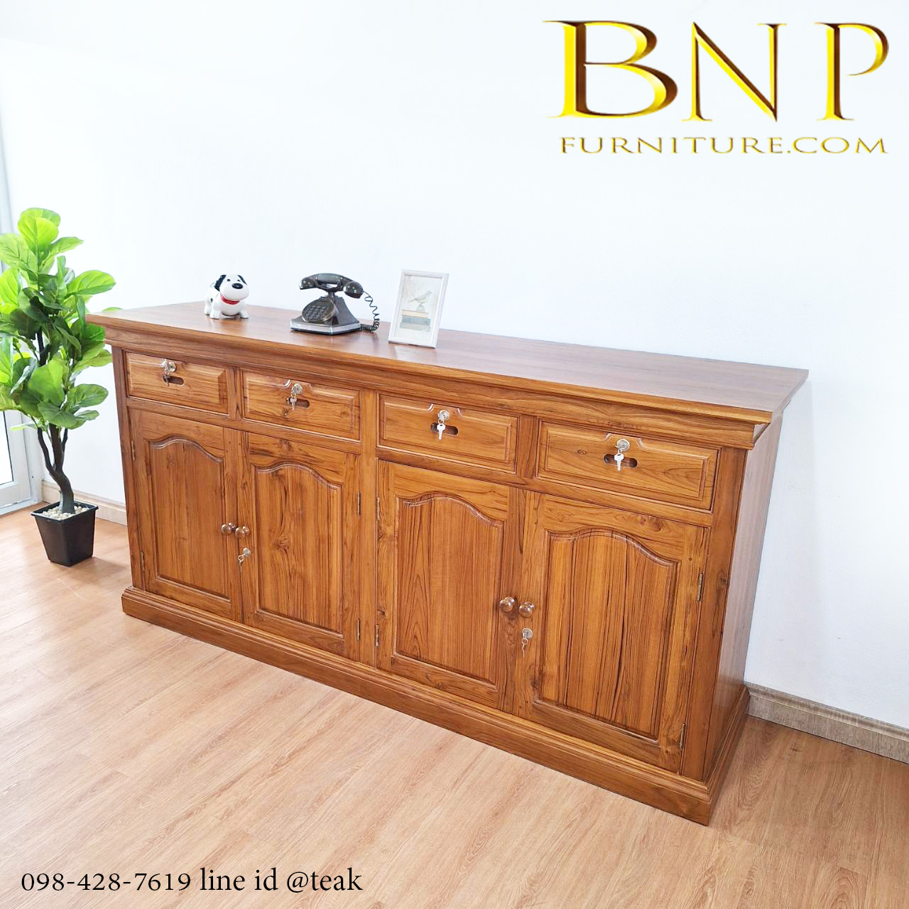 เคาน์เตอร์ในครัว 4 บาน 4 ลิ้นชัก 50x200 สูง 90 ซม.