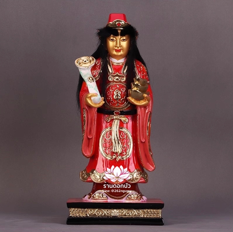 กิมจี่แปะ เทพแห่งคลังสมบัติของนรก พระคลังแห่งยมโลก งานเรซิ่นคุณภาพสูง ขนาด 12/16 นิ้ว