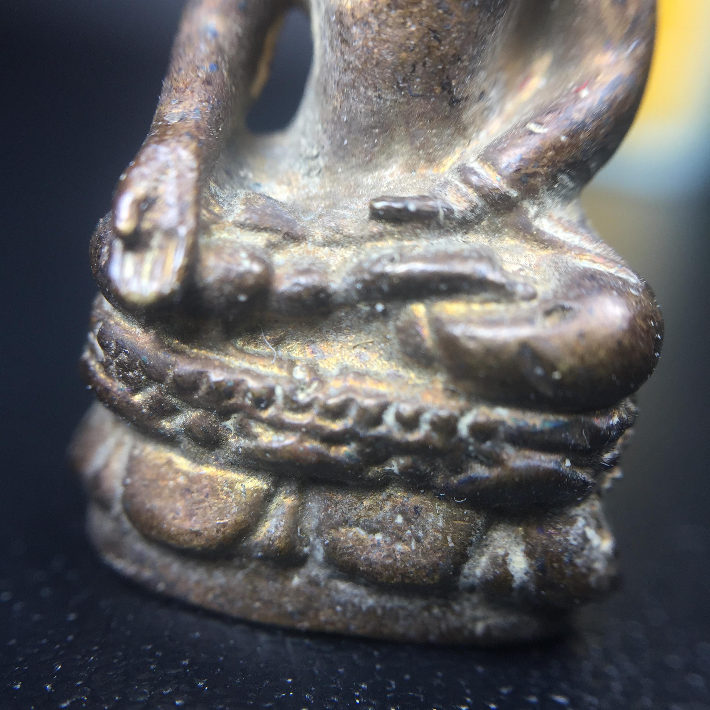 พระกริ่งไพรีพินาศ วัดบวรนิเวศ ปี2530 เนื้อทองผสม ที่ระลึกครบรอบ30ปี ธนาคารทหารไทย (มีส่วนผสมของชนวนเก่าของไพรีพินาศรุ่นแรก)อานุภาพยิ่งใหญ่ กำราบศัตรูพ่ายสิ้น พระไพรีพินาศ