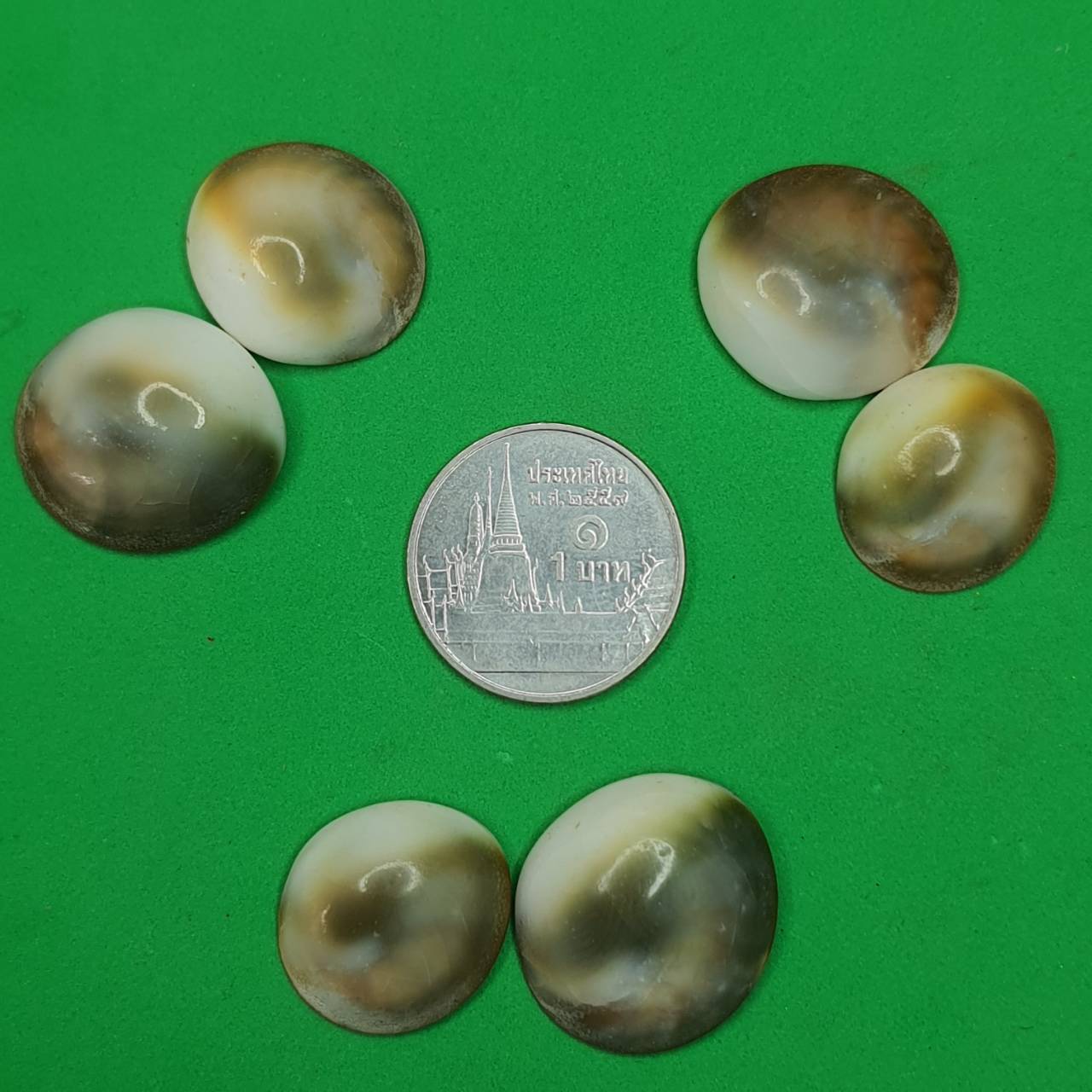 อิ่นอ้อยออยเงิน ให้โชคลาภ ค้าขายดี (ตัวเล็ก ขนาด 1.5-2 ซม. 1 คู่ แถม 1 คู่)