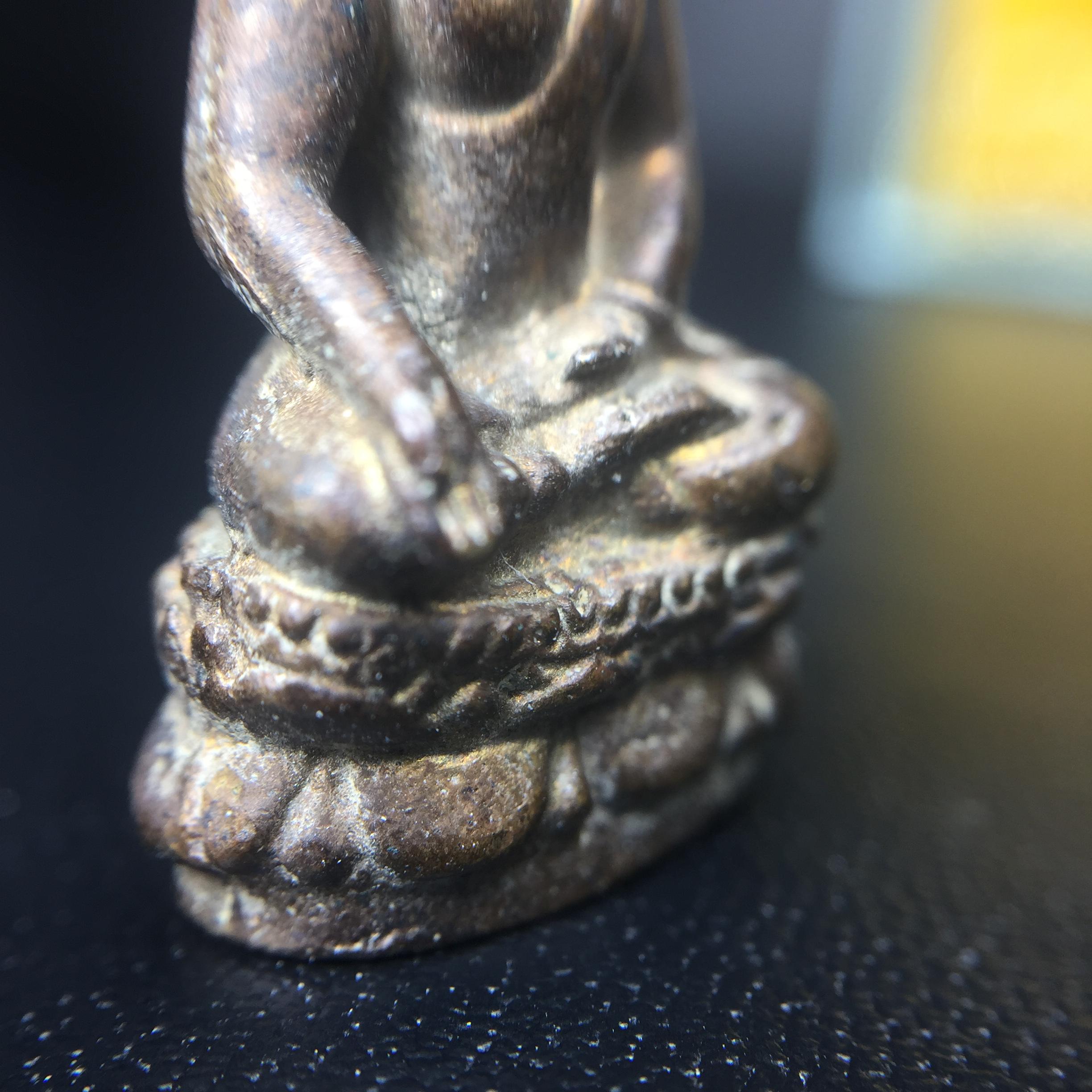 พระกริ่งไพรีพินาศ วัดบวรนิเวศ ปี2530 เนื้อทองผสม ที่ระลึกครบรอบ30ปี ธนาคารทหารไทย (มีส่วนผสมของชนวนเก่าของไพรีพินาศรุ่นแรก)อานุภาพยิ่งใหญ่ กำราบศัตรูพ่ายสิ้น พระไพรีพินาศ