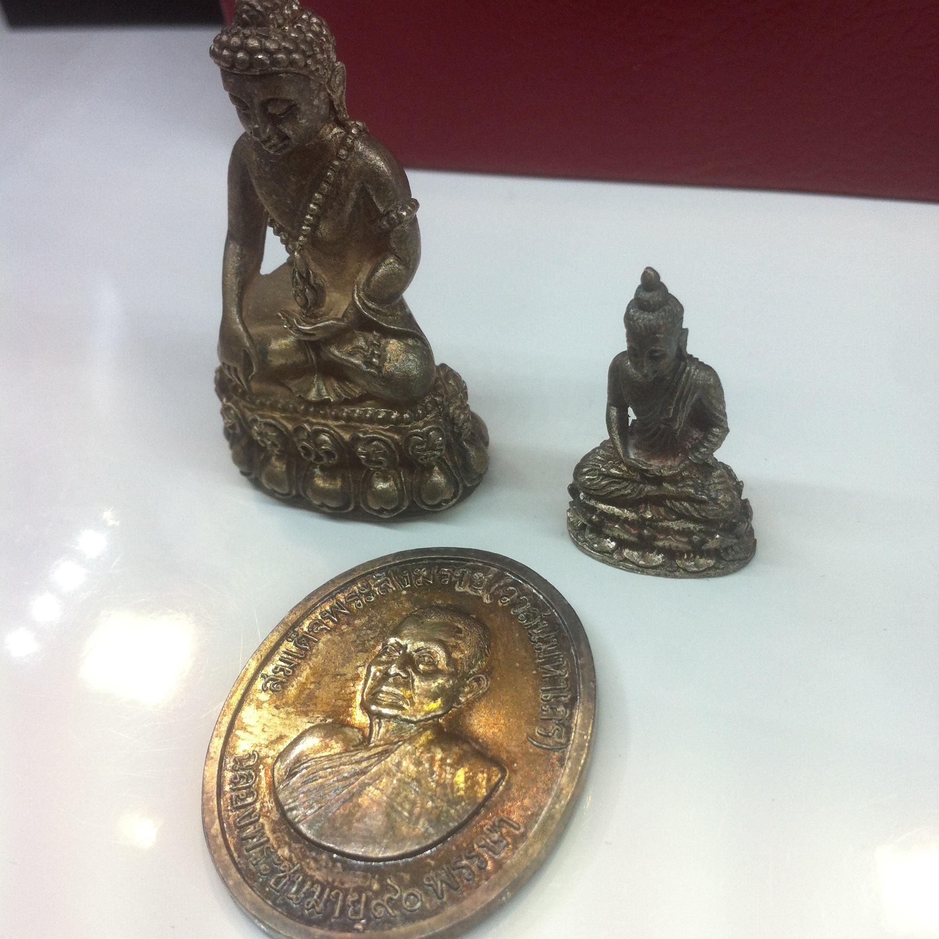 ชุดพระกริ่ง-พระชัยวัฒน์-เหรียญพระสังฆราชวาส 90พรรษา เนื้อเงิน ปี2531(ในหลวงเสด็จ)