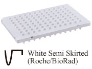 0.1ml Low Profile qPCR 96 well White Plate (semi skirted) จานหลุม96ช่อง ขนาด0.1มล (สีขาว) (10ชิ้น/แพ็ค)