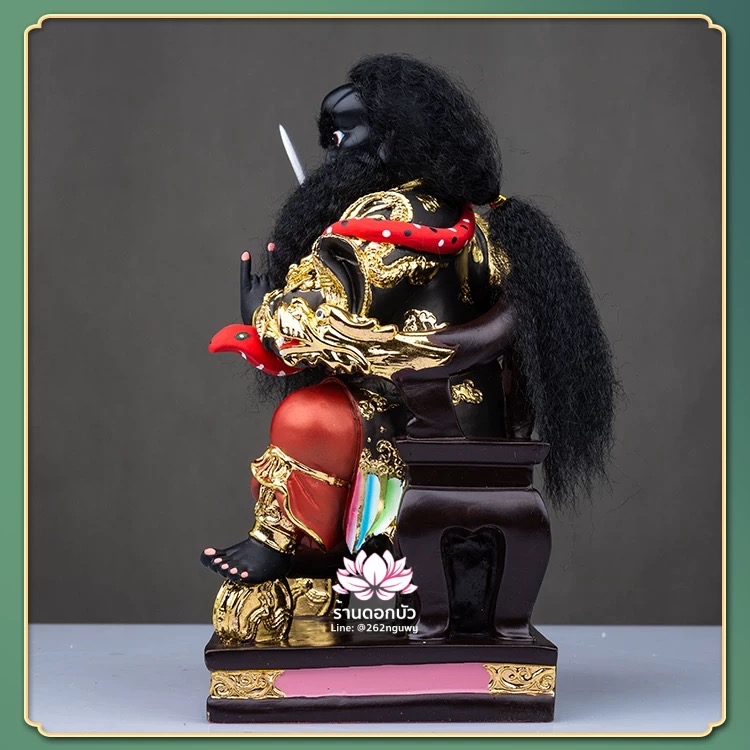 หวดจูเซ่งกุ๊น 3 พี่น้อง ฮวบจู่กง หรือ เตียวกงเสงกุ้น เชี่ยวกงเสงกุน (เขียว) และอั่งกงเสงกุ้น (แดง) ขนาด 12 นิ้ว