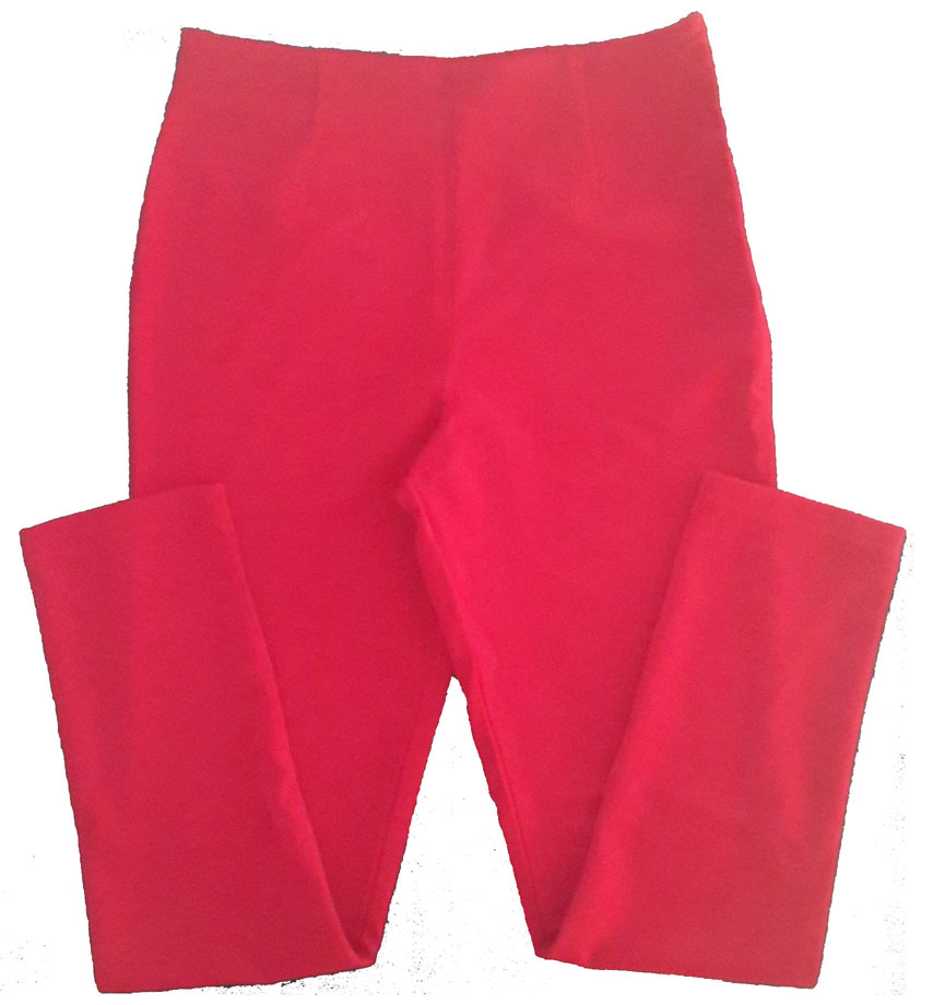 กางเกงขาเดฟเอวสูง ผ้าฮานาโกะ สีแดง Size S M L XL สำเนา