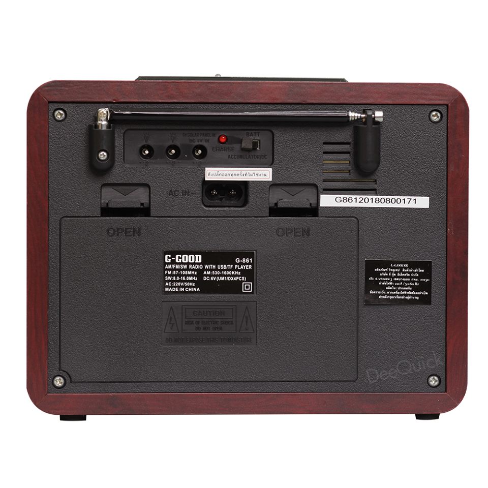 ลำโพงเรโทร G-Good วิทยุ BLUETOOTH AM FM โบราณสไตล์คลาสสิก รุ่น G-861