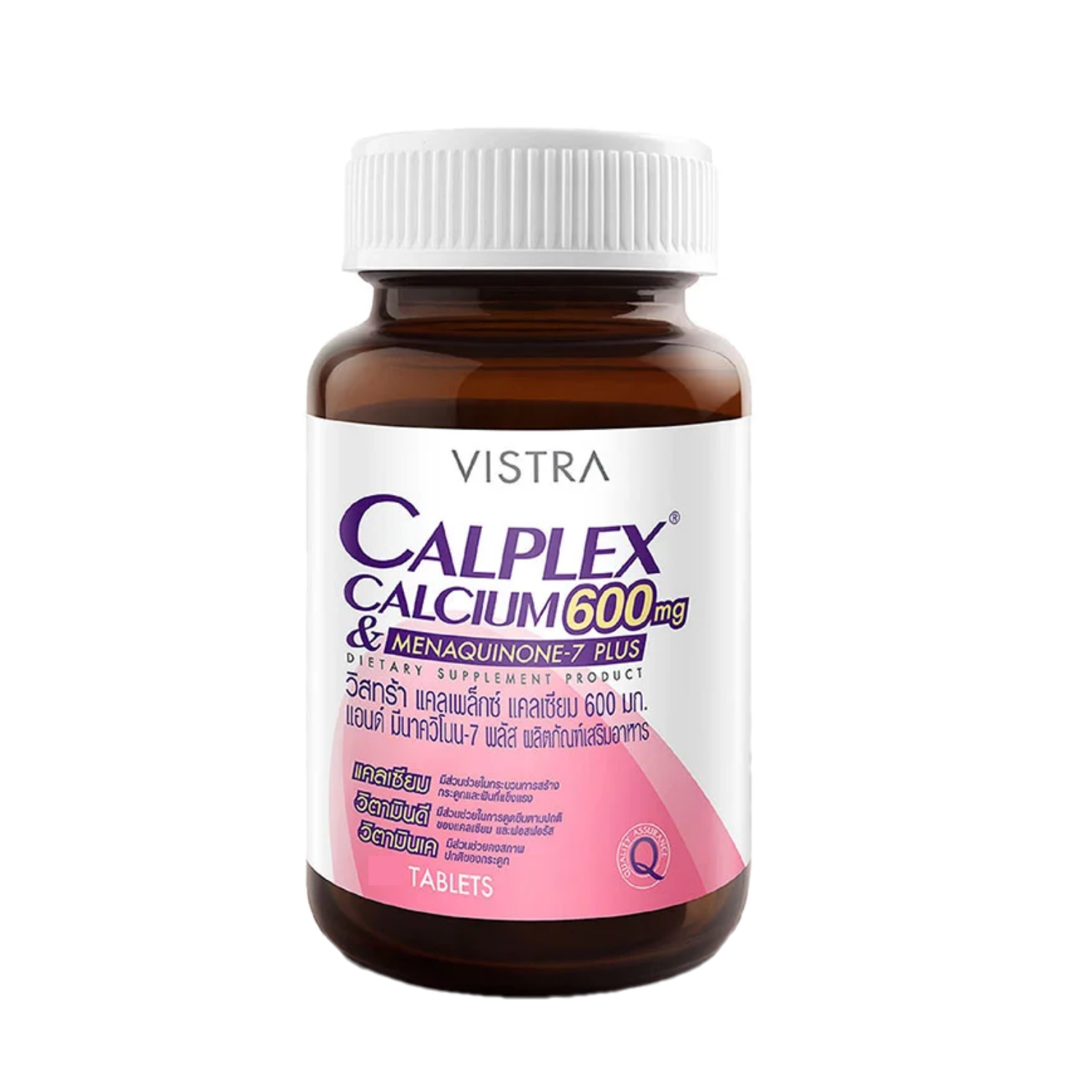Vistra Calplex calcium 600mg. & Menaquinone-7 plus