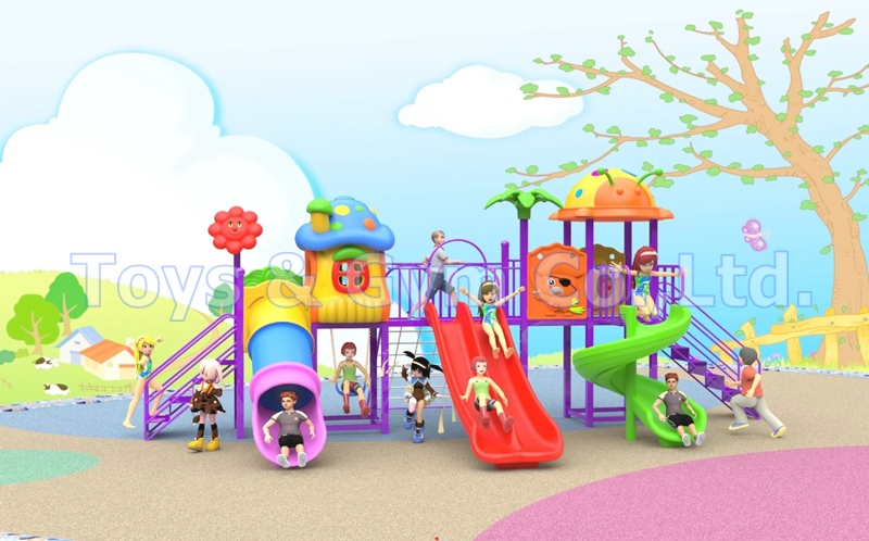 เครื่องเล่นสนามกลางแจ้ง ชุดบ้านการ์ตูน Cartoon House Series