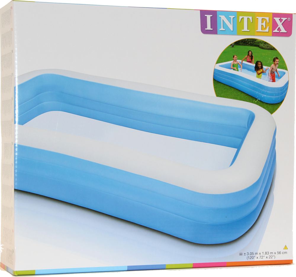 Intex สระน้ำเป่าลม รุ่น In-58484 (Blue) แถมสูบไฟฟ้า
