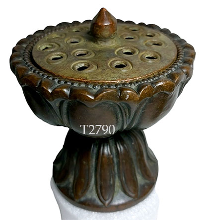 กระถางธูปกำยาน เตากำยาน รูปทรงดอกบัว ขนาดเล็ก