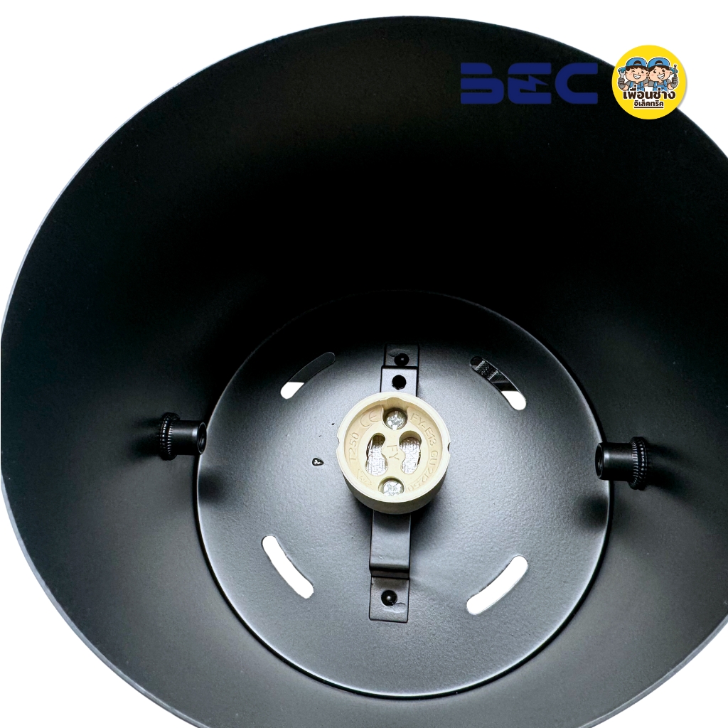 BEC โคมไฟติดราง รุ่น TLAR111 โคมไฟติดราง หน้ากลม สีขาว สีดำ ขั้ว GU10 หลอด AR111 ใช้กับไฟ 2 เส้น โคมไฟติดราง