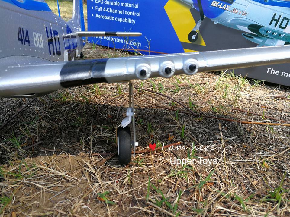 เครื่องบินมัสแตง Volantex P-51D มอเตอร์บรัสเลส 1,800 kv Mustang 75CM.