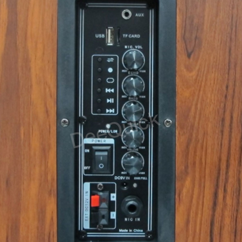 ลำโพงตู้ไม้ ล้อลาก ทรงโบราณ บลูทูธ 8นิ้ว แถมไมค์ลอย 1 ตัว Cefla M-8990