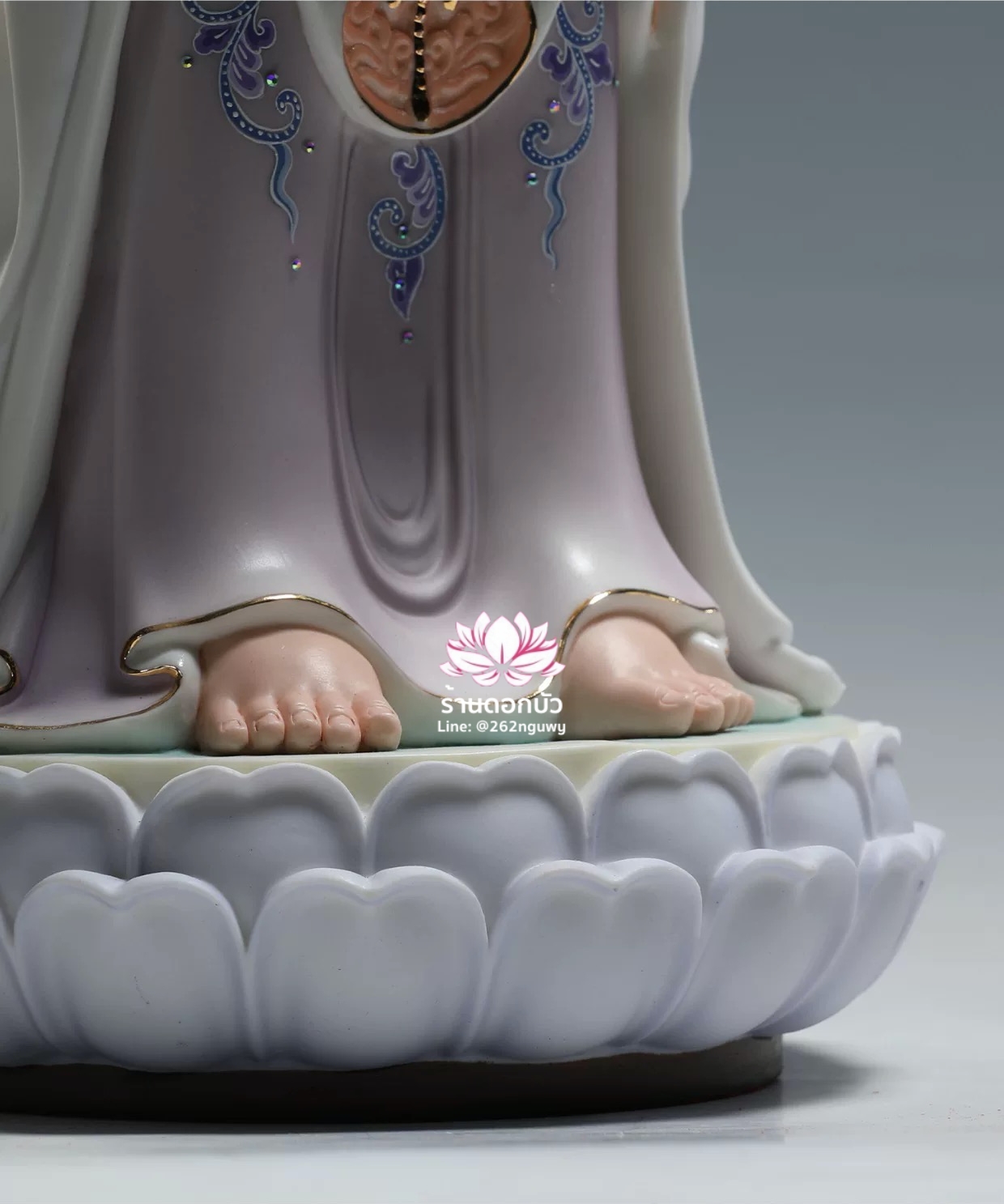 พระโพธิสัตว์กวนอิมแห่งเขาผู่ถัว พระแม่กวนอิมแห่งทะเลใต้ หนานไห่กวนอิม ขนาด 16/19/26 นิ้ว