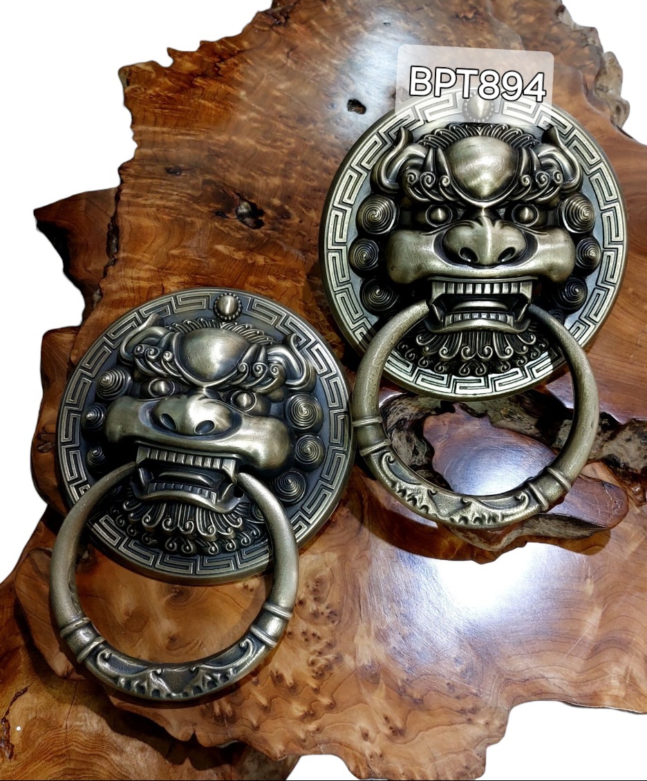 มือดึง มือเคาะหน้าสิงห์14cm-แบบห่วงมีลาย