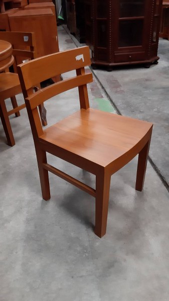 เก้าอี้หลังโค้ง ไม้หนา
