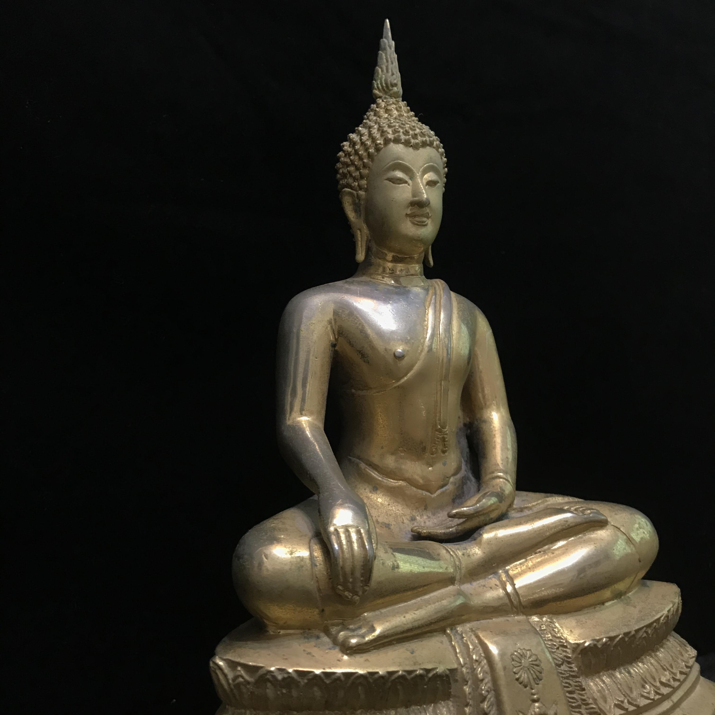 พระบูชาพระพุทธศิรมงคล ภปร ขนาดหน้าตัก5นิ้ว วัตถุมงคลคุ้มเกล้าปี2524 ของมูลนิธิคุ้มเกล้า โรงพยาบาลภูมิพลจัดสร้าง (ในหลวงทรงจุดไฟพระฤกษ์และเททอง)